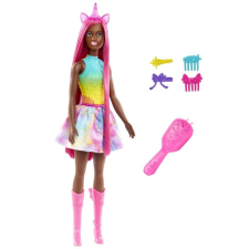 Pohádkás hosszú hajú baba - Tündér unikornis barbie baba