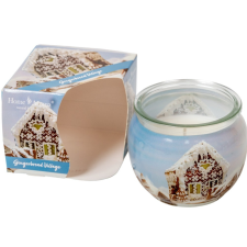  Poharas illatmécses mézeskalács falu 6x7cm dekorációs kellék