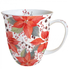 Poinsettia And Berries porcelánbögre 0,4L konyhai eszköz