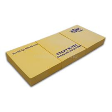 Point 40x50 3db/csomag sárga öntapadós jegyzettömb (C20509) jegyzettömb