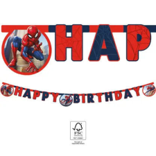 Pókember Crime Fighter Happy Birthday felirat FSC 2 m party kellék