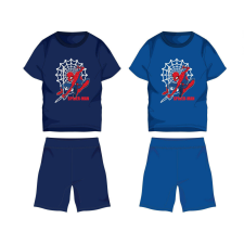  Pókember pamut nyári együttes - póló-rövidnadrág szett - középkék - 140 gyerek ruha szett