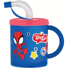 Pókember Spidey szívószálas bögre, műanyag 210 ml bögrék, csészék