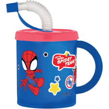  Pókember Spidey szívószálas bögre, műanyag 210 ml bögrék, csészék