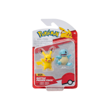 Pokémon 2 db-os figura - Squirtle, Pikachu kártyajáték
