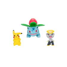  Pokémon 3 db-os figura csomag - Pikachu, Jangmo-o, Ivysaur (15289) játékfigura