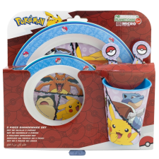 Pokémon 5 részes műanyag mikrózható étkészlet babaétkészlet