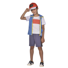  Pokemon Ash gyerek jelmez 6-8 éveseknek jelmez