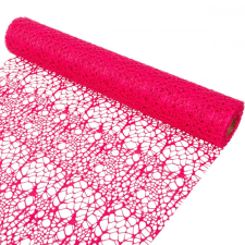  Pókhálós csomagoló pink 48cmx5y dekorációs kellék