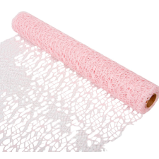  Pókhálós csomagoló rózsaszín 48cmx5y dekorációs kellék