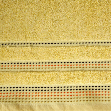  Pola csíkos törölköző Sárga 50x90 cm lakástextília