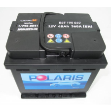 Polaris 12V 45Ah 360A Jobb+ gondozásmentes autó akkumulátor akku autó akkumulátor