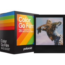 Polaroid színes GO Film, fotópapír fekete kerettel, 16db instant fotó fotópapír