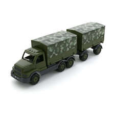 Polesie Óriás katonai kamion, 77 cm autópálya és játékautó
