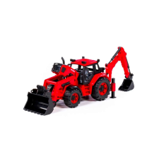Polesie Traktor, kotrógép rakodóval, 31x15x14,5 cm, Polesie autópálya és játékautó