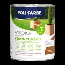 Poli-Farbe BORÓKA OLDÓSZERES FAKONZERVÁLÓ VÉKONYLAZÚR 0,75L FB04 MANDULA favédőszer és lazúr