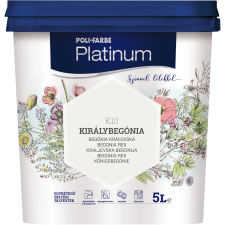 Poli-Farbe PLATINUM SZÍNES BELTÉRI DISZPERZIÓS FALFESTÉK 5L K10 KIRÁLYBEGÓNIA fal- és homlokzatfesték