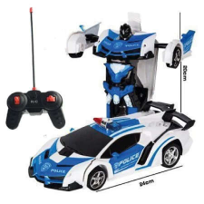  Police Transformer átváltozó autó robot autópálya és játékautó