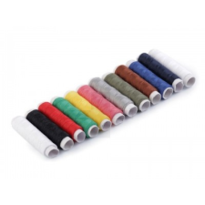  Poliészter cérna szett 12 db - Mix dekorációs kellék