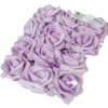  Polifoam rózsa fej virágfej habvirág 8 cm világos lila habrózsa