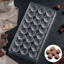  Polikarbonát csokoládé forma-Kagyló minta sütés és főzés