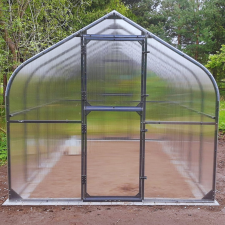  Polikarbonát üvegház 250x205 antracit acél kerti tárolás