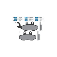 POLINI szinterezett fékbetétek Piaggio / Gilera / Vespa számára egyéb motorkerékpár alkatrész