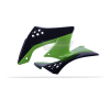 Polisport Radiátorburkolatok OEM Szín Fekete/Zöld Kawasaki KX450F