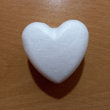  Polisztirol szív 4cm dekorálható tárgy