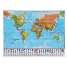  Politikai világtérkép, 136 x 100 cm falióra