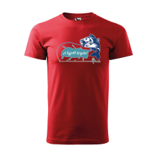  Póló A legjobb horgász!  mintával Piros 2XL egyedi ajándék