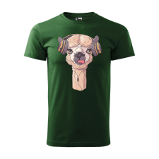  Póló Alpaka mintával - Zöld XXXL méretben ajándéktárgy