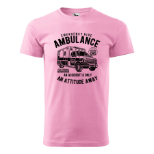 Póló Ambulance mintával - Rózsaszín XXXL méretben ajándéktárgy