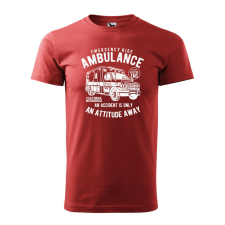 Póló Ambulance mintával - Terrakotta XXL méretben ajándéktárgy