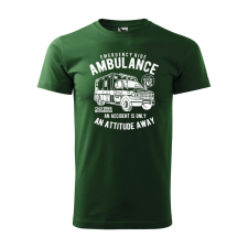 Póló Ambulance mintával - Zöld S méretben ajándéktárgy