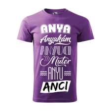 Póló Anya mintával - Lila M méretben ajándéktárgy