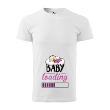  Póló Baby loading lány mintával - Fehér XXXL méretben ajándéktárgy