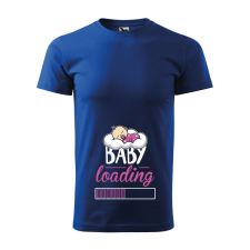  Póló Baby loading lány mintával - Kék XXL méretben ajándéktárgy