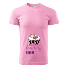 Póló Baby loading lány mintával - Rózsaszín XXL méretben ajándéktárgy