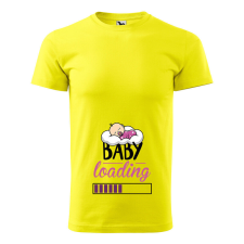 Póló Baby loading lány mintával - Sárga S méretben ajándéktárgy
