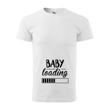  Póló Baby loading  mintával Fehér M egyedi ajándék
