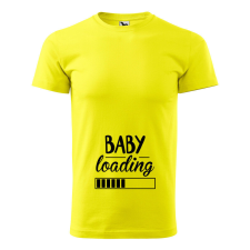 Póló Baby loading mintával - Sárga L méretben v1 ajándéktárgy