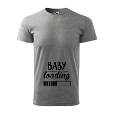  Póló Baby loading  mintával Szürke 4XL egyedi ajándék
