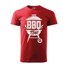  Póló BBQ time mintával - Piros XL méretben v1 ajándéktárgy