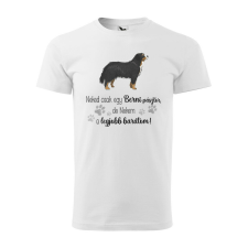 Póló Berni pásztor mintával - Fehér XXXL méretben ajándéktárgy
