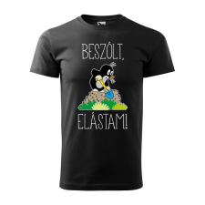 Póló Beszólt, elástam! mintával - Fekete XXL méretben ajándéktárgy