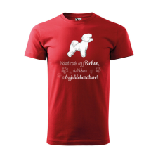 Póló Bichon mintával - Piros XXL méretben ajándéktárgy