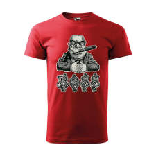 Póló Boss mintával - Piros XXL méretben ajándéktárgy