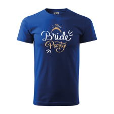  Póló Bride party  mintával Kék XL egyedi ajándék