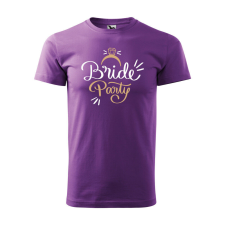 Póló Bride party mintával - Lila XXXL méretben ajándéktárgy